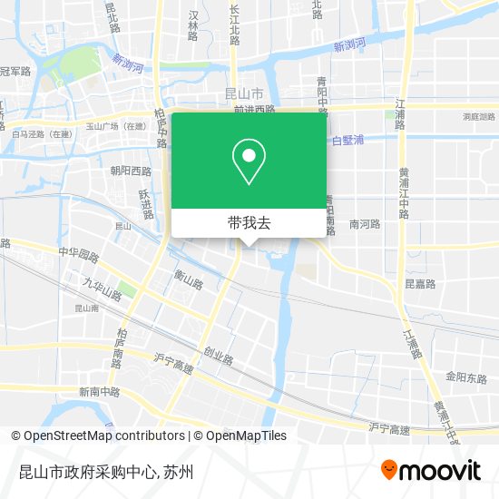 昆山市政府采购中心地图