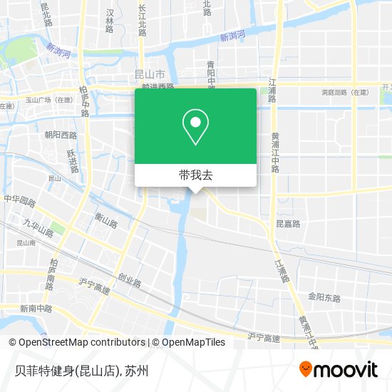 贝菲特健身(昆山店)地图