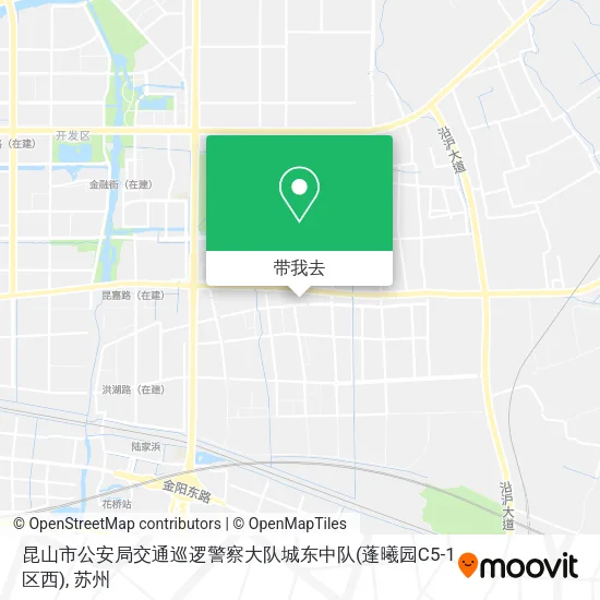 昆山市公安局交通巡逻警察大队城东中队(蓬曦园C5-1区西)地图