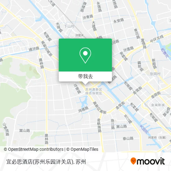 宜必思酒店(苏州乐园浒关店)地图