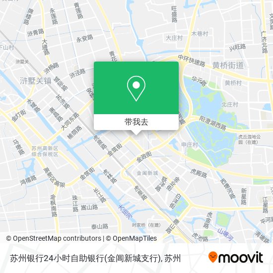 苏州银行24小时自助银行(金阊新城支行)地图