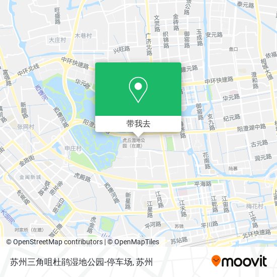 苏州三角咀杜鹃湿地公园-停车场地图