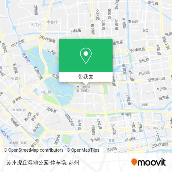 苏州虎丘湿地公园-停车场地图