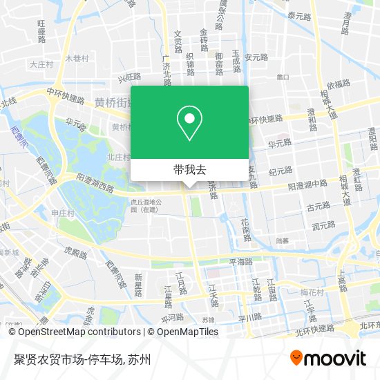 聚贤农贸市场-停车场地图