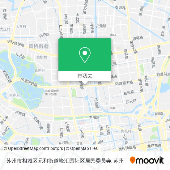 苏州市相城区元和街道峰汇园社区居民委员会地图