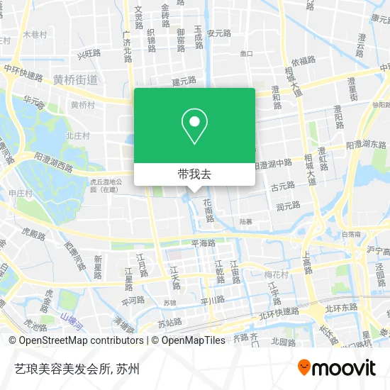 艺琅美容美发会所地图