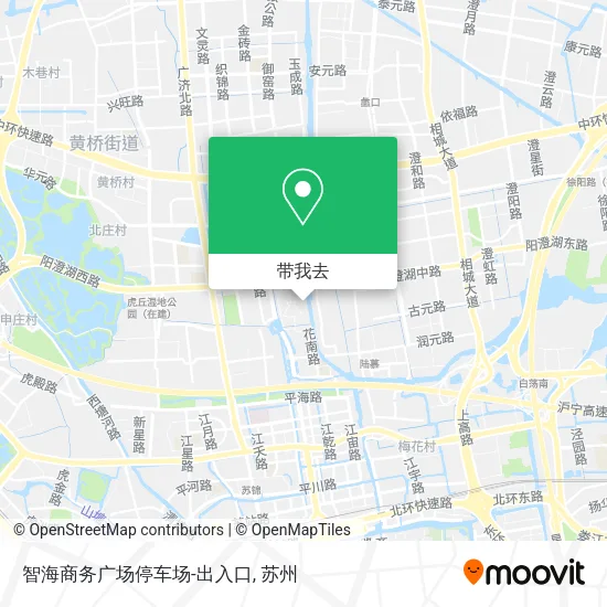 智海商务广场停车场-出入口地图