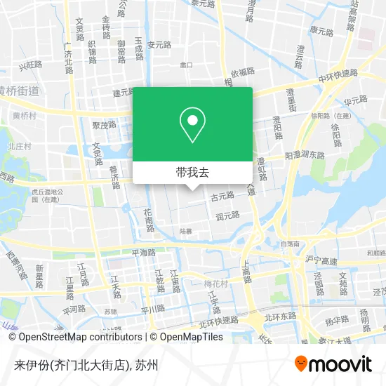 来伊份(齐门北大街店)地图