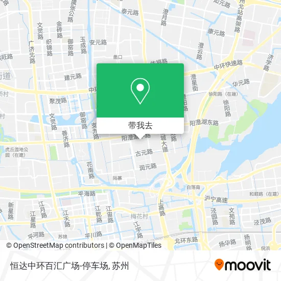 恒达中环百汇广场-停车场地图