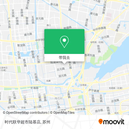时代联华超市陆慕店地图
