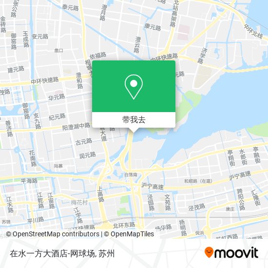 在水一方大酒店-网球场地图