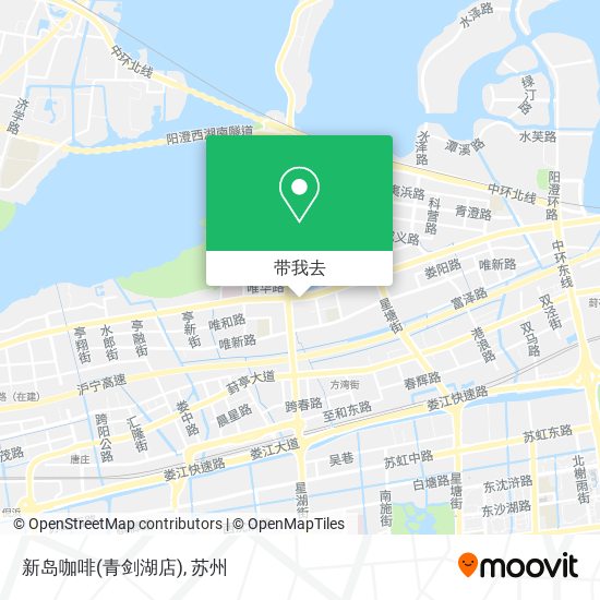 新岛咖啡(青剑湖店)地图