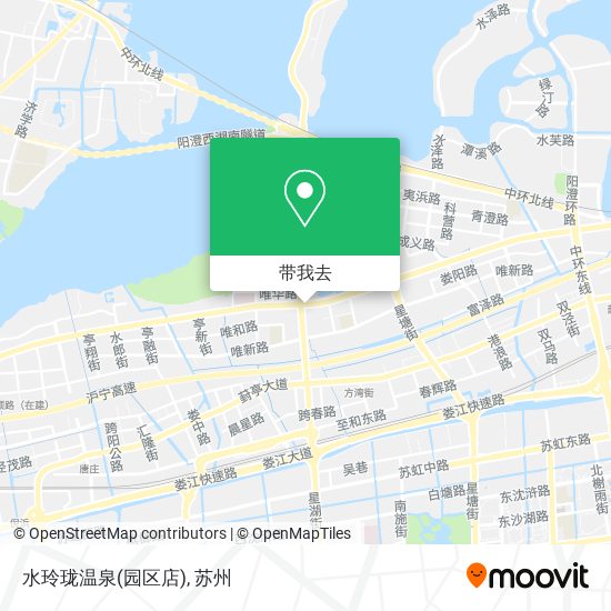 水玲珑温泉(园区店)地图