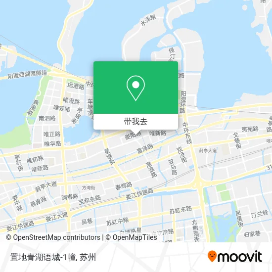 置地青湖语城-1幢地图