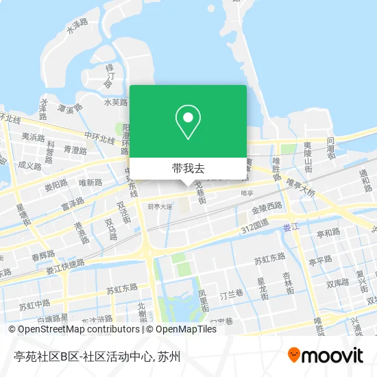亭苑社区B区-社区活动中心地图