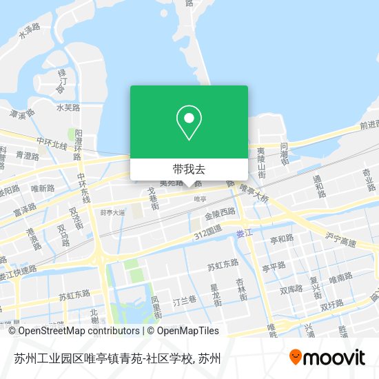 苏州工业园区唯亭镇青苑-社区学校地图