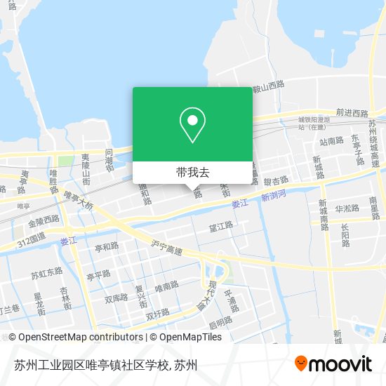 苏州工业园区唯亭镇社区学校地图