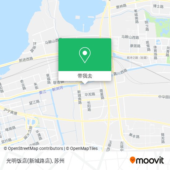 光明饭店(新城路店)地图