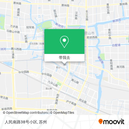 人民南路38号小区地图