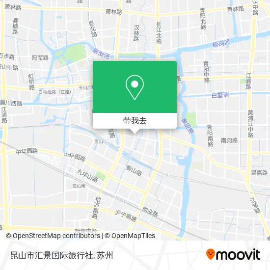 昆山市汇景国际旅行社地图