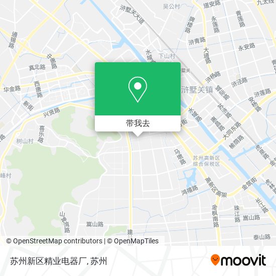 苏州新区精业电器厂地图