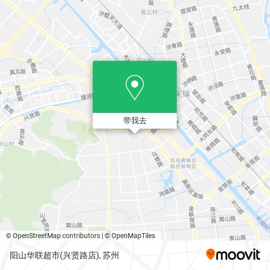 阳山华联超市(兴贤路店)地图