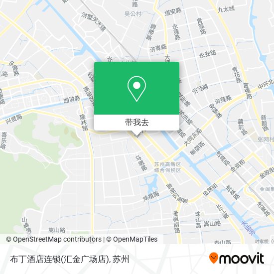 布丁酒店连锁(汇金广场店)地图