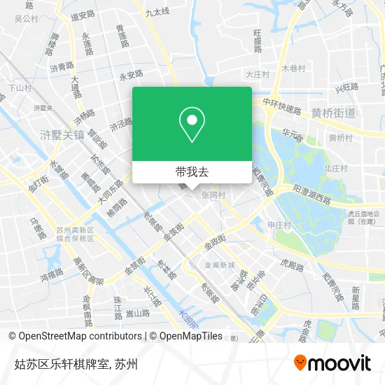 姑苏区乐轩棋牌室地图