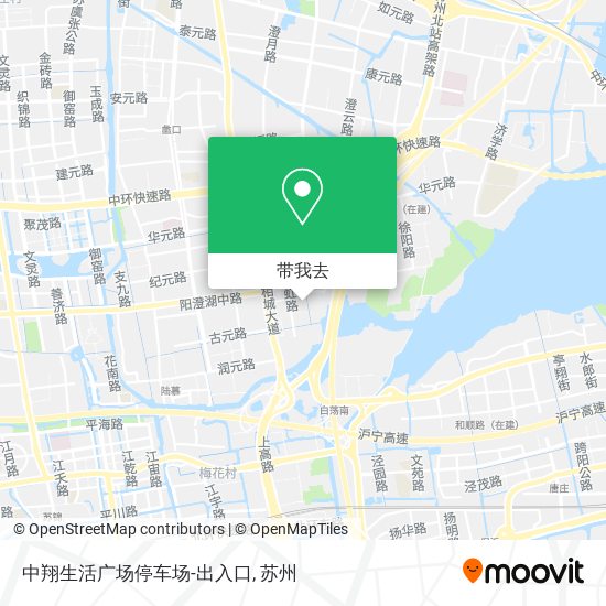 中翔生活广场停车场-出入口地图