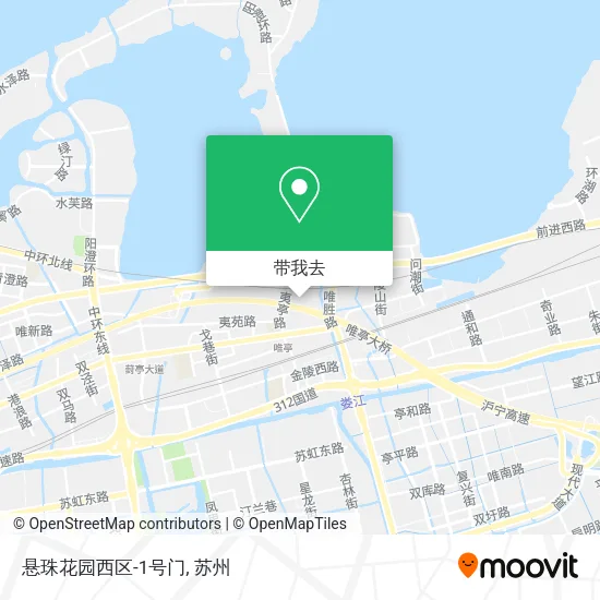 悬珠花园西区-1号门地图