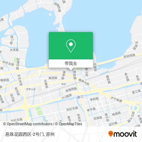 悬珠花园西区-2号门地图