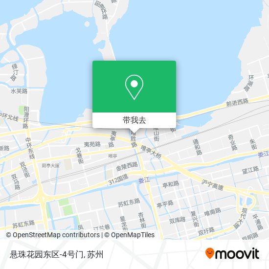 悬珠花园东区-4号门地图