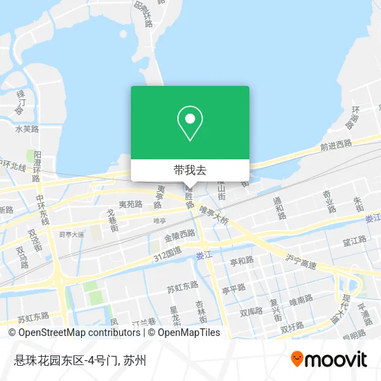 悬珠花园东区-4号门地图