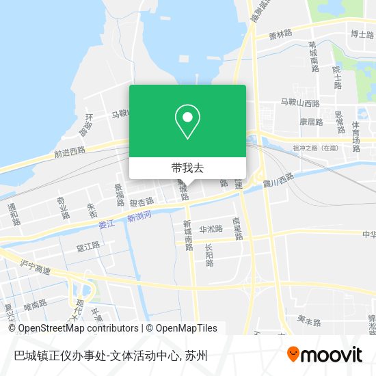 巴城镇正仪办事处-文体活动中心地图