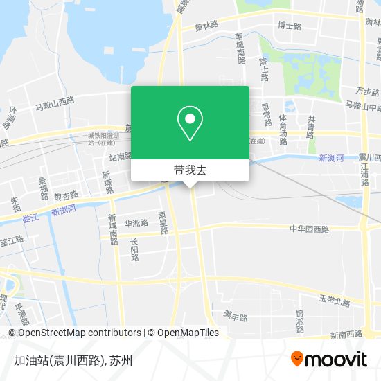 加油站(震川西路)地图