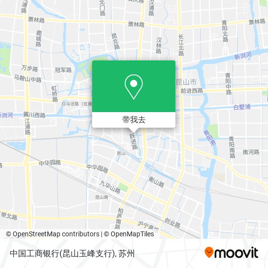 中国工商银行(昆山玉峰支行)地图