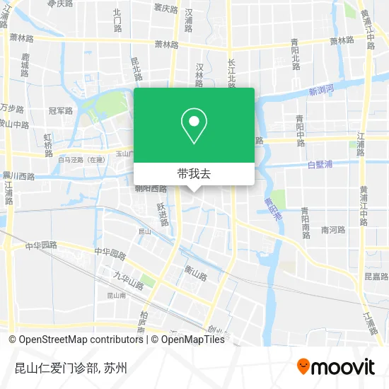 昆山仁爱门诊部地图