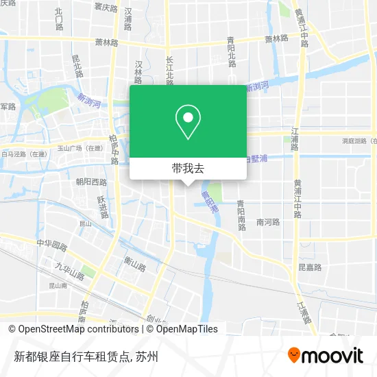 新都银座自行车租赁点地图