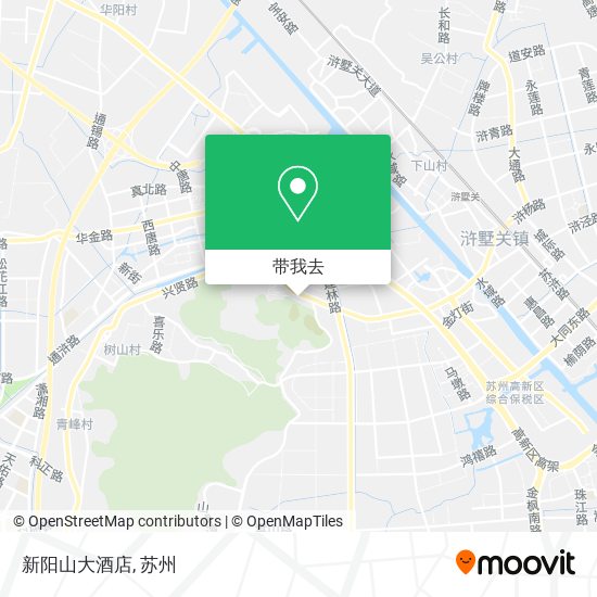 新阳山大酒店地图