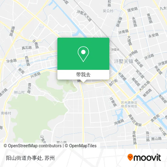 阳山街道办事处地图