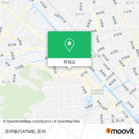 苏州银行ATM机地图