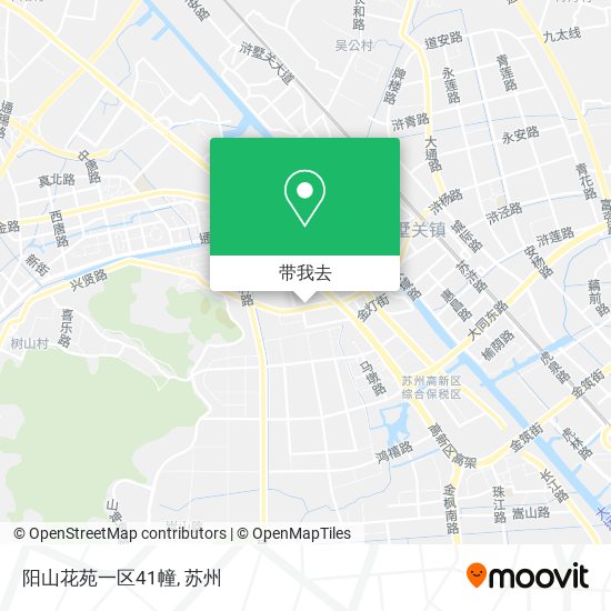 阳山花苑一区41幢地图