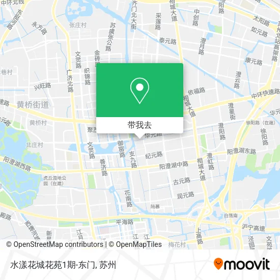 水漾花城花苑1期-东门地图