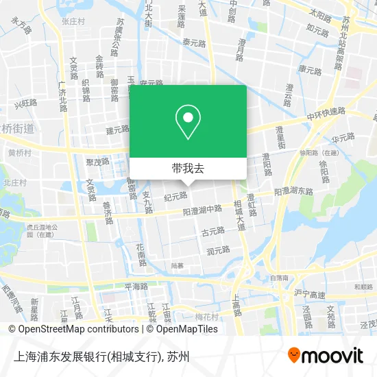 上海浦东发展银行(相城支行)地图