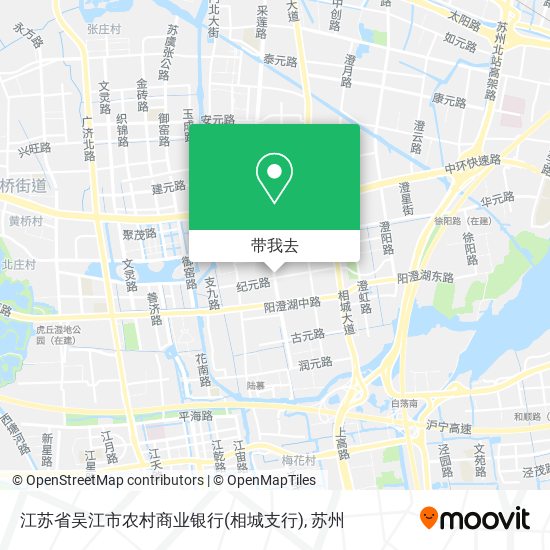 江苏省吴江市农村商业银行(相城支行)地图