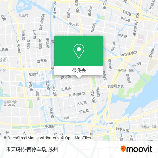 乐天玛特-西停车场地图