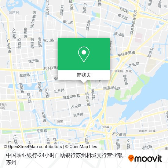中国农业银行-24小时自助银行苏州相城支行营业部地图