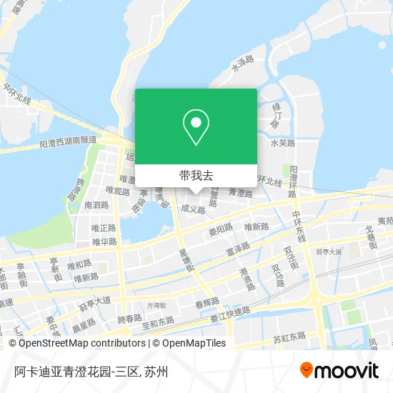 阿卡迪亚青澄花园-三区地图