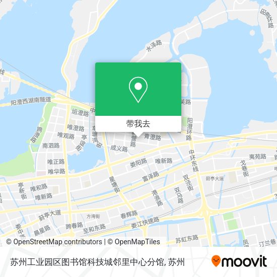 苏州工业园区图书馆科技城邻里中心分馆地图