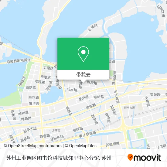 苏州工业园区图书馆科技城邻里中心分馆地图